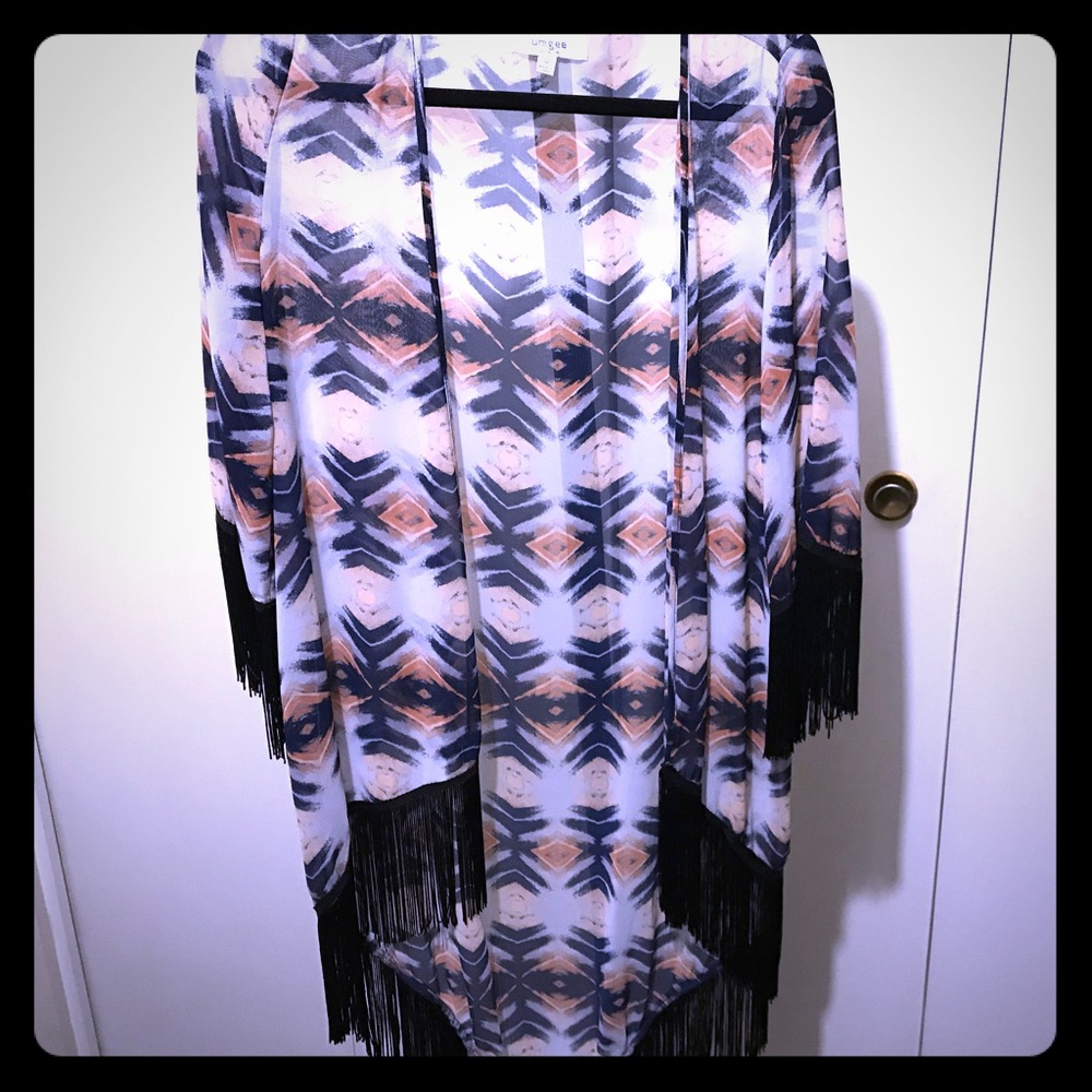 Aztec Print Kimono